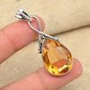 Honey Topaz Gemstone Jewelry Handmade 925 Sterling Silver Designer Pendant For Gifts