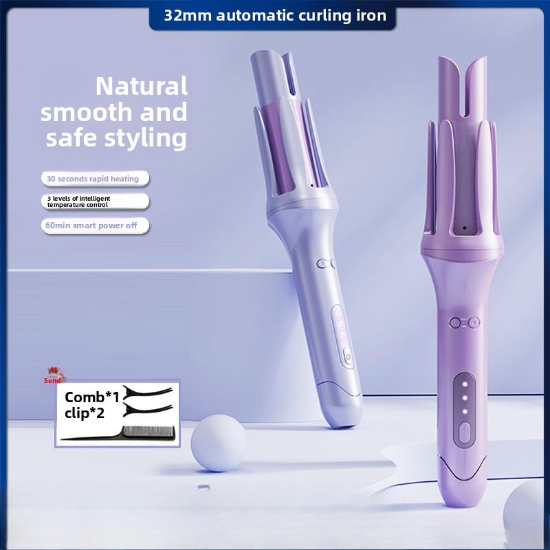 Полностью автоматическая плойка 32 мм, Крупный локон, Долговечная укладка большой волной, Уход за волосами не повреждает волосы, Ленивый электрический артефакт для завивки