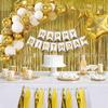 Gold Crown Sequin Birthday Balloon Set for Party Decorations