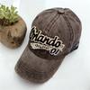 Cotton Dad Hat Distressed Finish Patch Distressed Hat Retro Washed Cotton Cap  for Men Women
