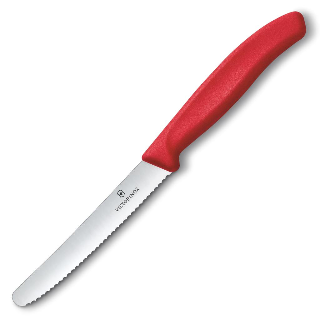 Victorinox Кухонный нож Посудомоечная машина Нож для чистки овощей Зубчатый Эргономичный Легкий и удобный для Томатный Столовый нож Swiss Classic (Victorinox) набор