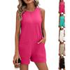 Женский повседневный, удобный, сексуальный, модный, свободный и крутой уличный комбинезон без рукавов с открытой спиной