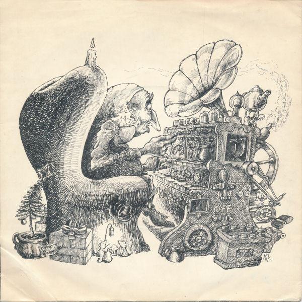 7-дюймовая пластинка EBENEZER MOOG - God Rest Ye Merry Gentlemen/Silent  ROKN503 The Rocket Reco 1975 UK Поп Б/У