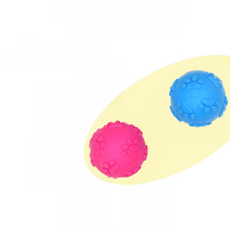 Footprint Sound Ball: Chew-Resistant Interactive Dog Toy for Molar Training and Fun