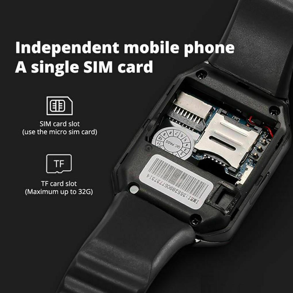 Смарт-часы DZ09 Bluetooth Спортивные наручные часы 1.56 ″ Сенсорный экран Браслет Мультимедийный телефон Удаленное отслеживание Анти-потеря Наручные часы