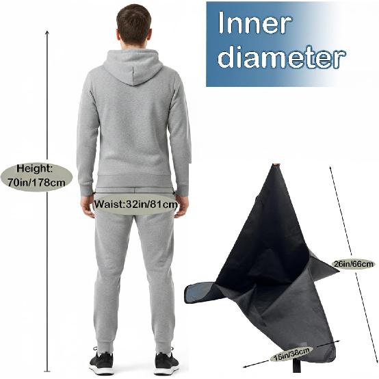 Caravan Hitch Cover - Trailer Hitch Cover With Breathable Oxford & Waterproof PVC Fabric, Adehoei 19 * 24.8 * 35" Travel Trailer Tongue Towing RV