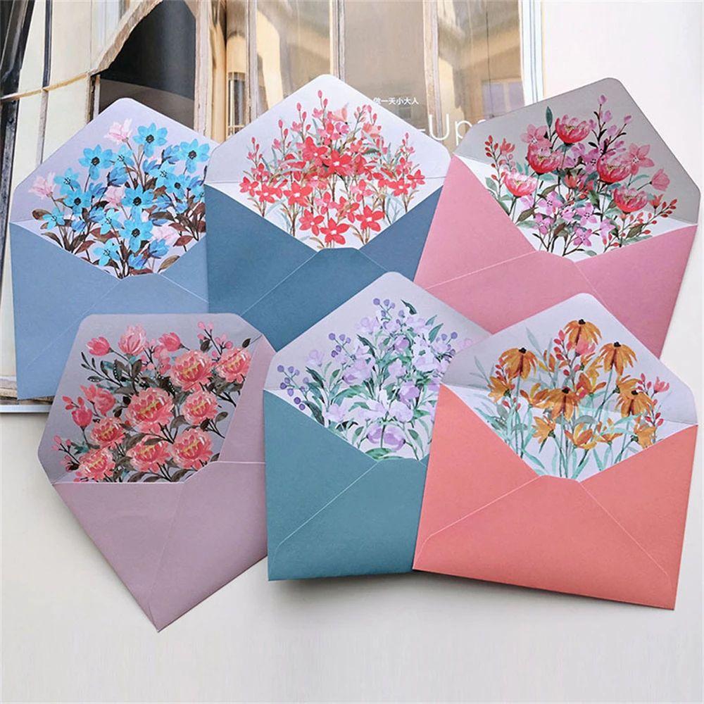 Pad Birthday Party Invitation Wedding Greeting Card Flowers Envelope Writing Paper Letter Paper