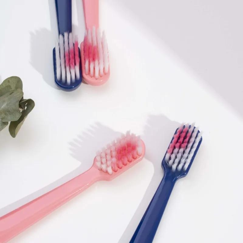 2Pcs/set Couple Toothbrush Heart Brush Teeth Romantic Soft Toothbrush Adults Toothbrush Couple's Wedding Gift