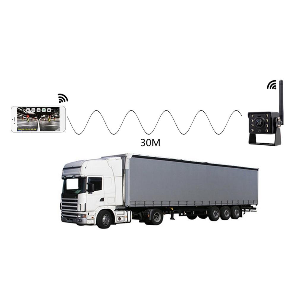 Беспроводная автомобильная камера заднего вида Wi-Fi, грузовой автобус, 12 В ~ 36 В, автомобильная светодиодная камера заднего вида, HD, резервное копирование ночного видения