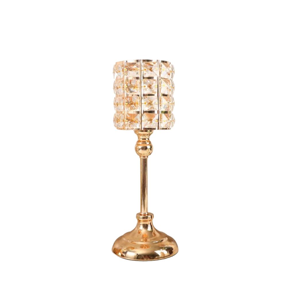 Vintage Candlestick European Style Tea Light Holder Decorative Gold Candelabra Wedding Decor