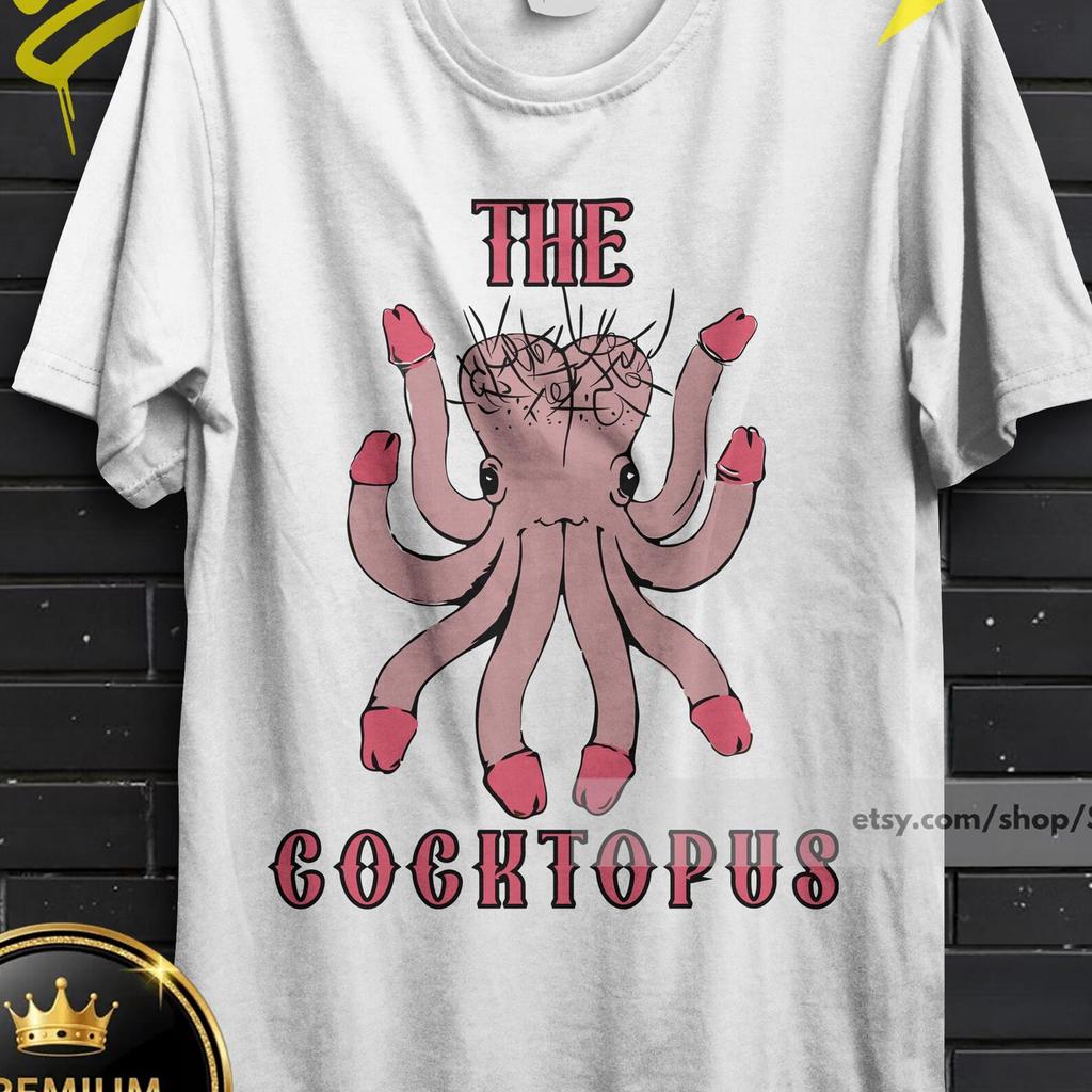 Cocktopus Funny Shirt, Humorous rude t-shirt, eat your protein shirt, breakfast of champions tee, humoristic shirt, exclusive design tee