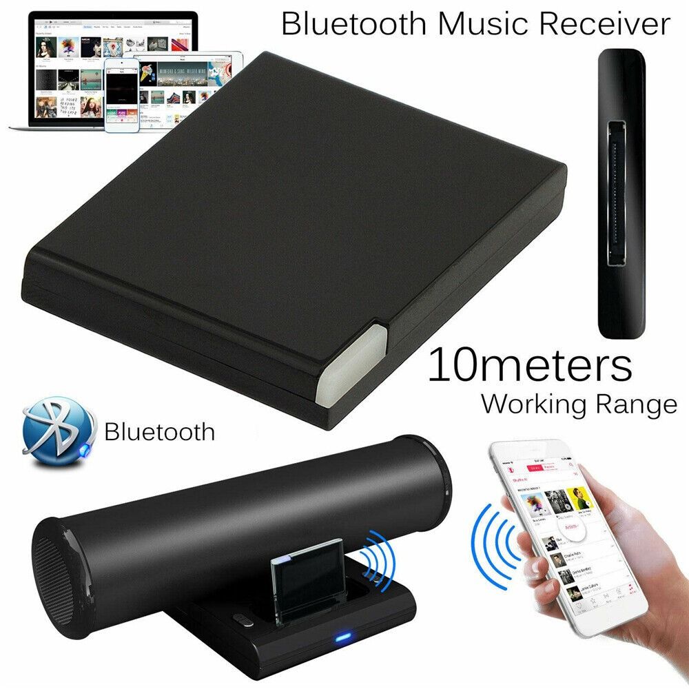 Mini 30 Pin Bluetooth-compatible 5.0 Audio Receiver Stero Wireless Music Adapter A2DP For iPod/iPhone Speaker Sound Dock