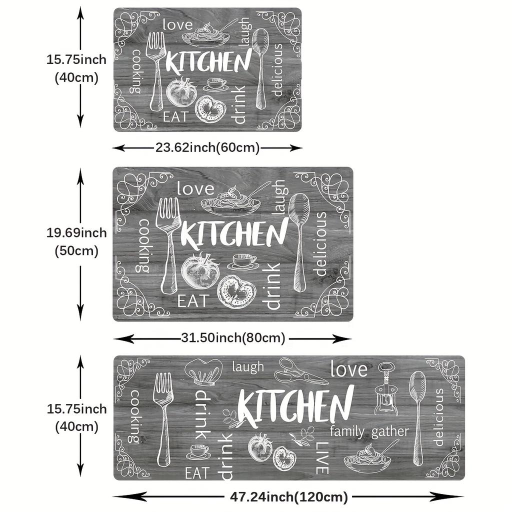 Маслостойкий кухонный ковер с мягкой подкладкой, против усталости, удобный коврик, водонепроницаемый нескользящий напольный коврик из пены с эффектом памяти, беговой коврик, коврик для кухни