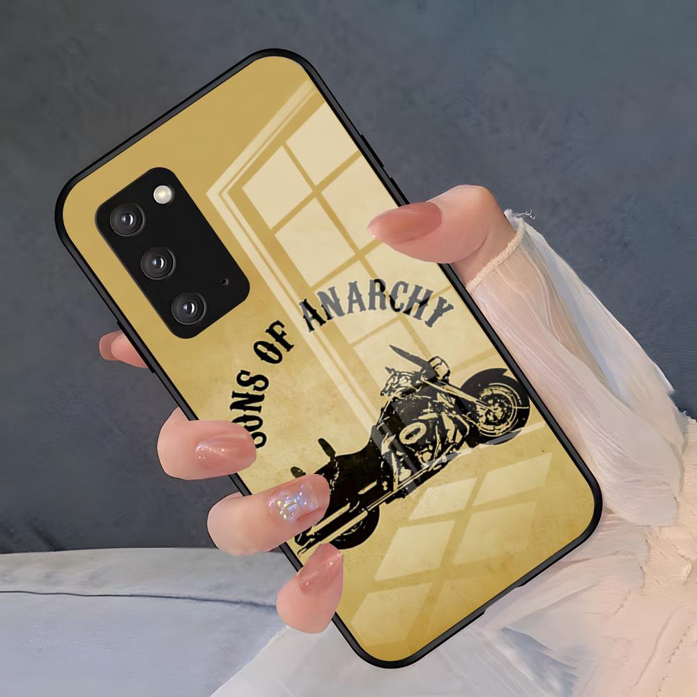 Чехол для телефона S-Sons Of Anarchy TV для Samsung S26 S25 Plus S20 S20 Plus S22 Ultra S23 FE S21 Plus S21 Ultra Стеклянная крышка