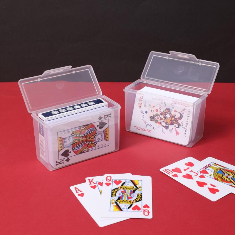 1/2/3/4/5pcs New Transparent PP Plastic Storage Box for Playing Cards Poker Board Game Organizer Container