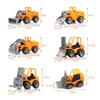New Mini Car Excavator Pull Back Car Car Model Forklift Toy Engineering Vehicle