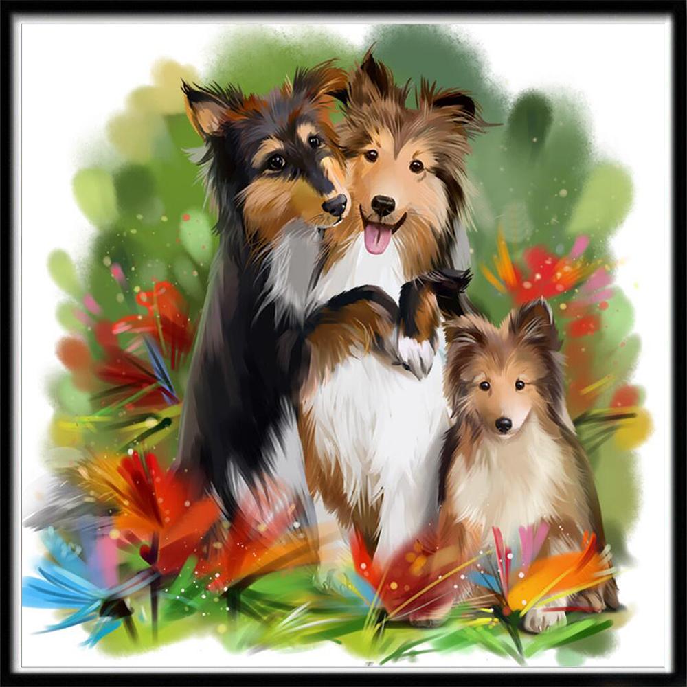 5D алмазная живопись, полная алмазная живопись, животное, собака, Алмазная мозаика, тигр, лев, сделай сам, круглая алмазная вышивка, вышивка крестом, стразы, искусство