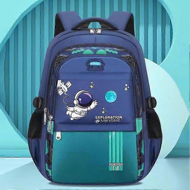 Astronaut Kids School Backpack Lightweight Waterproof Cartoon Primary Backpack for Students