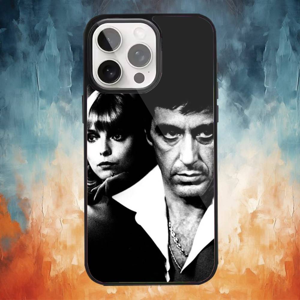 Классический фильм S-Лицо со шрамом Чехол для телефона Для iPhone 17,16,15,14,13,12,Plus,Pro,Max Для Magsafe Магнитная Беспроводная Зарядка