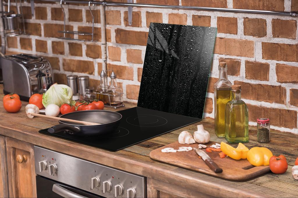 SZKLANA DESKA DO KROJENIA 45x52 CZARNA