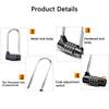 Suitcase Travel Password Padlock Lengthened Shackle Lock 4 Digit Combination Lock Gym Door Lock