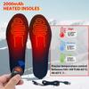 Heated Insoles Electrification 2000mAh Winter Foot Warmer Insoles Three-speed Temperature Adjustment Can Cut Any Shoe Insoles