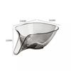 Multifunction Kitchen Drain Basket Plastic Vegetable Fruit Washing Machine Kitchen Washing Fruit Basket w/Removable Skeleton Hole Kitchen Accessories