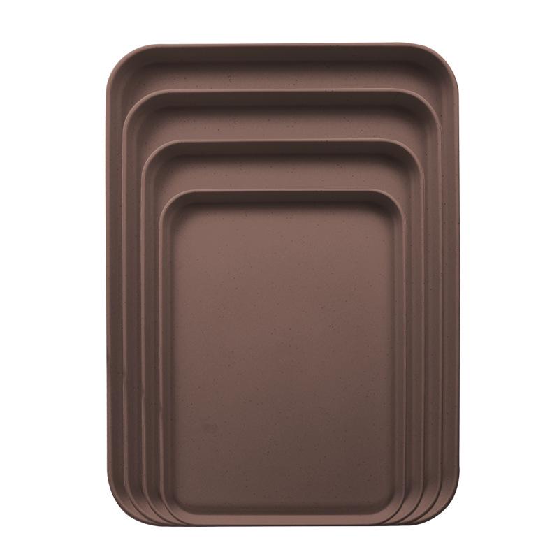 Прямоугольный поднос из пшеничной соломы для дома, гостиницы или ресторана - Идеально подходит для чая, закусок и десертов