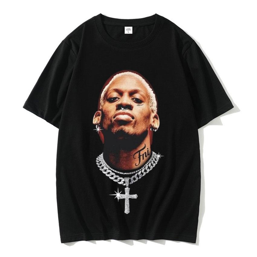 Hot Basketball Boys The Worm Dennis RodUnisex Graphic Tee Shirt Unisexs Hip Hop Fashion Punk Streetwear Male Cotton Oversized T Shirt