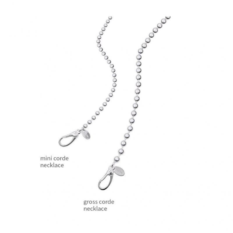 Verte Mini Corde Necklace   Un.silver.150