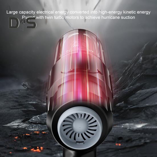 Car Vacuum Cleaner 5500Pa Suction Power Low Noise Rechargeable Multipurpose Portable Cordless Handheld Vacuum Dust Remover