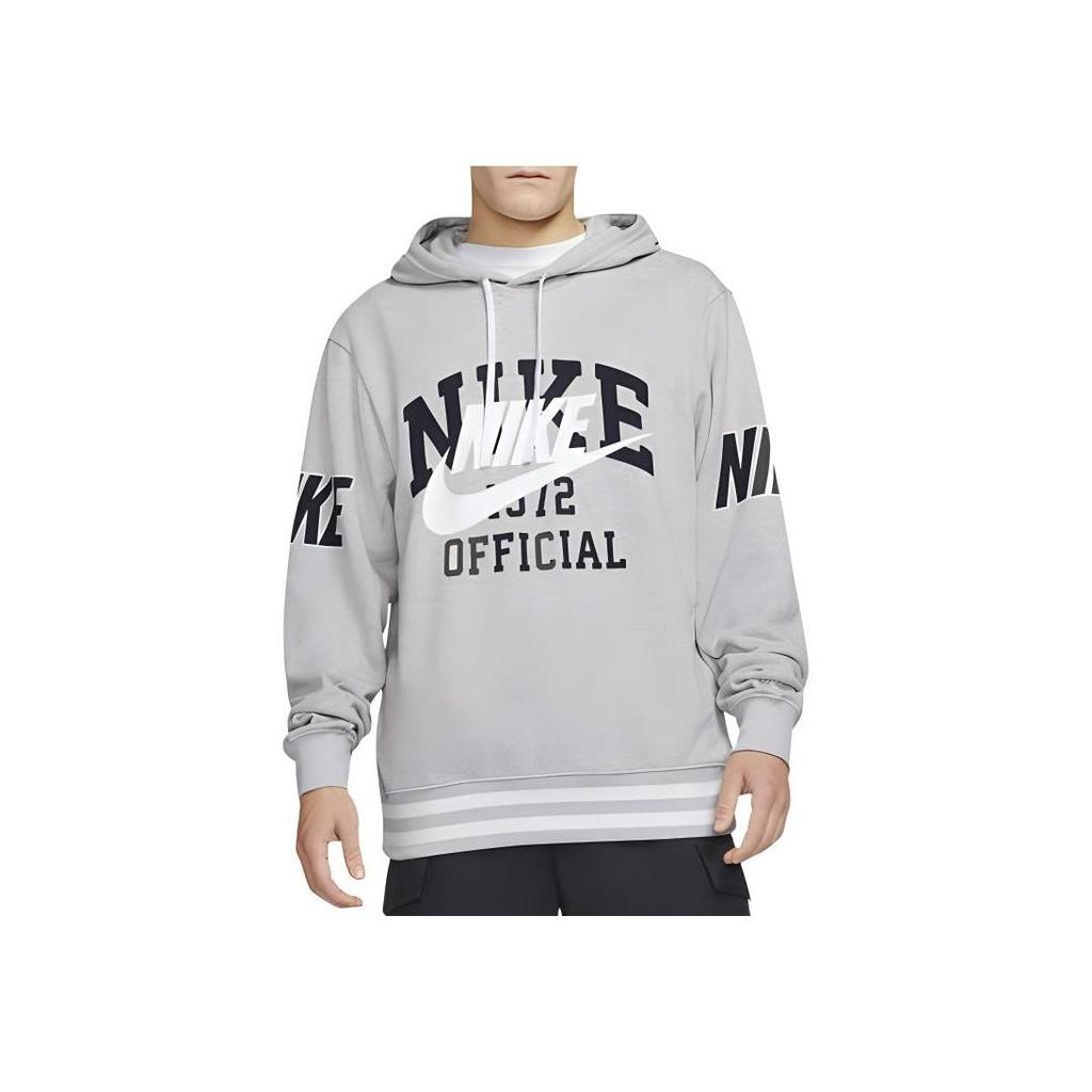 Nike Свободная толстовка с большим логотипом, серая DD6169-050