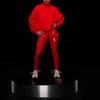 adidas Укороченный свитер-водолазка унисекс X IVY PARK с 3 полосками и рубчатой отделкой Красный HH7299