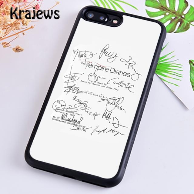 Krajews The Originals Дневники вампира Мягкий чехол для телефона для iPhone 16 15 SE2020 14 6 7 8 plus 11 12 13 pro max coque Fundas