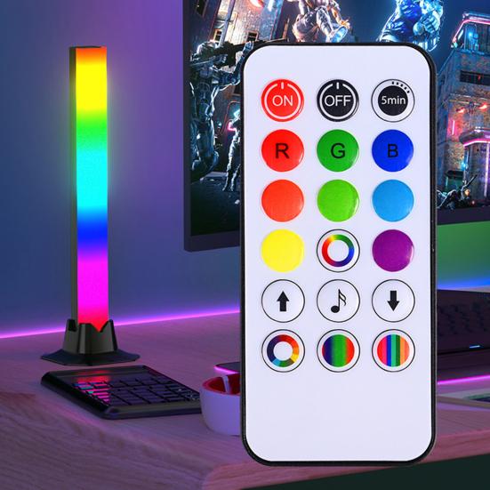 Светодиодная RGB-подсветка, питание от USB, окружающее освещение, пульт дистанционного управления, изменяющая цвет подсветка игрового телевизора с 8 динамическими режимами для монитора в комнате ПК, стол