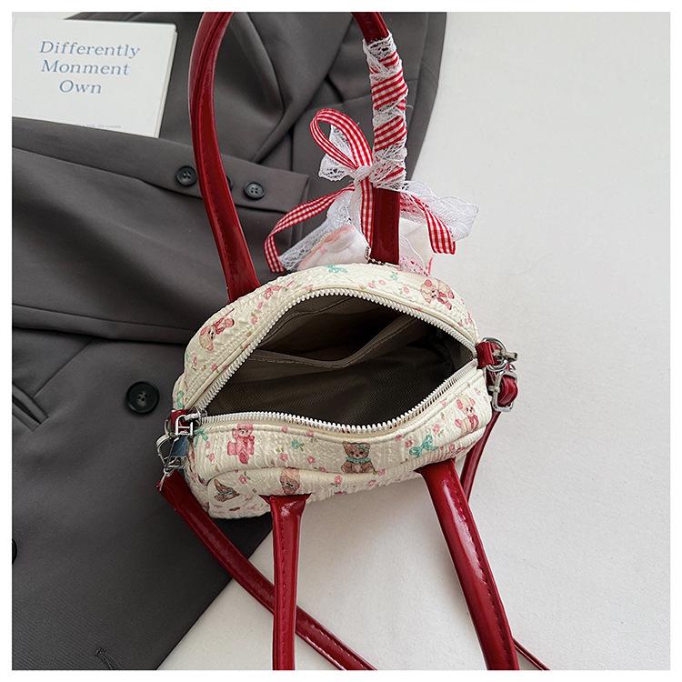 Корейская милая клетчатая сумка с бантом - Универсальная сумка через плечо и кроссбоди на осень/зиму 2025