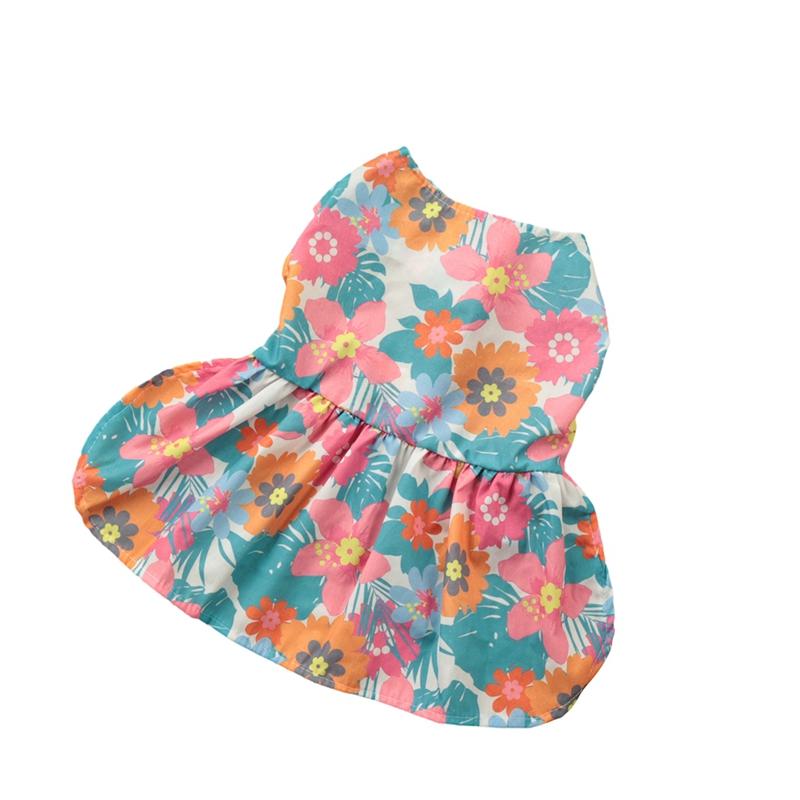 Одежда для собак Гавайский принт Цветы Пляжная рубашка