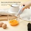 Electric Egg Beater Milk Frother For Coffee Household Kitchen Mini Stainless Steel Coffee Milk Tea Blender White and Black