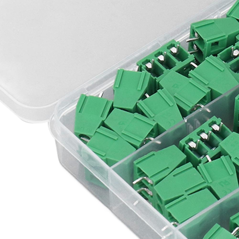 80 шт. KF128 2P 3P Винтовая клеммная колодка Шаг 5 мм Соединитель клемм для проводки Электрические проекты