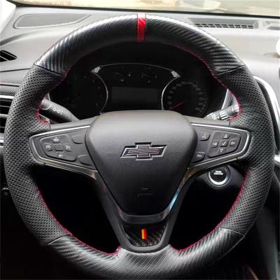 Для CRUZE sail 3 MALIBU XL Cavalier Equinox DIY Индивидуальная кожаная карбоновая накладка на руль автомобиля Автозапчасти
