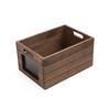 Wood Storage Crate with Chalkboard Label Multi-functional Storage Organizer Decorative Piece with Handles Home and Kids