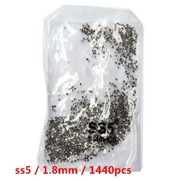 SS3-ss8 1440 шт. Кристалл AB золото 3D Не термофиксация Плоская задняя часть Стразы для нейл-арта Украшения Обувь и танцевальное украшение