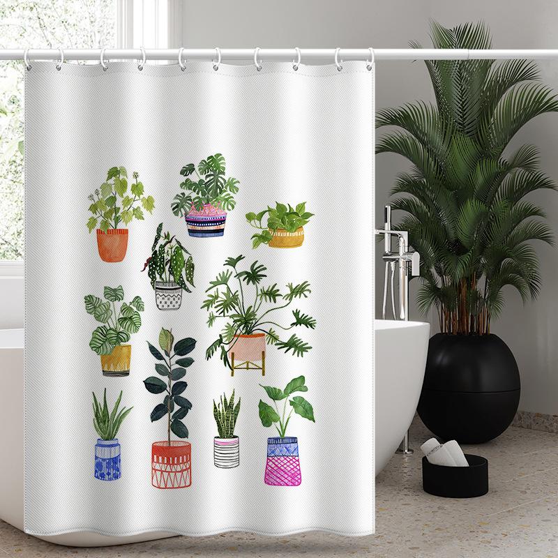 Утолщенная водонепроницаемая занавеска для ванной комнаты, устойчивая к плесени, занавеска для душа, занавеска для душевой перегородки, занавеска для душа, занавеска для ванной комнаты, бесплатная перфорация