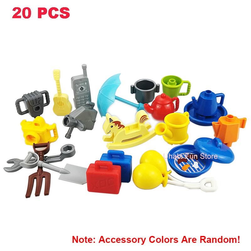 Большие Строительные Блоки Дом Архитектура Окно Стена Крыша Серия Мебели Аксессуары для Сцены Сборка Детские Развивающие Игрушки