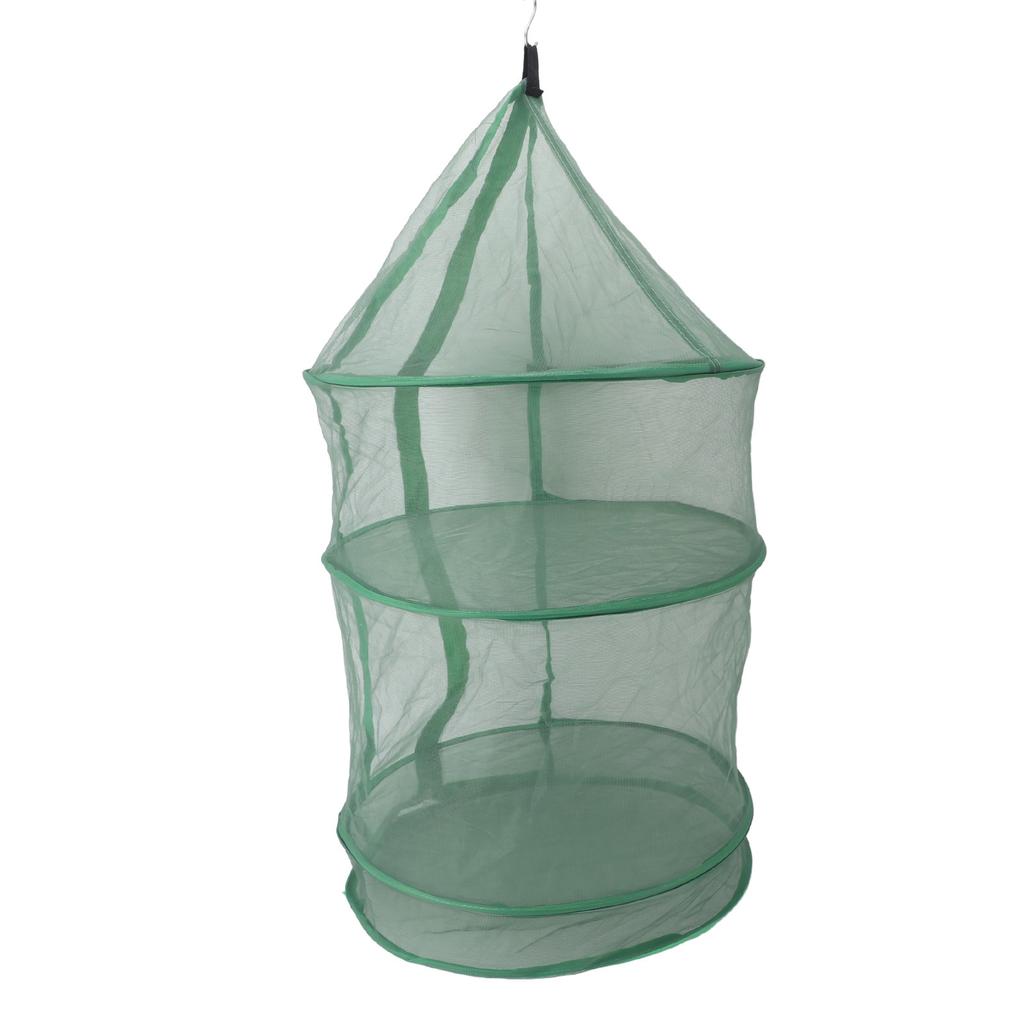 Hanging Drying Mesh Green Dust Proof Elastic Foldable Drying Net for Drying Fish Food