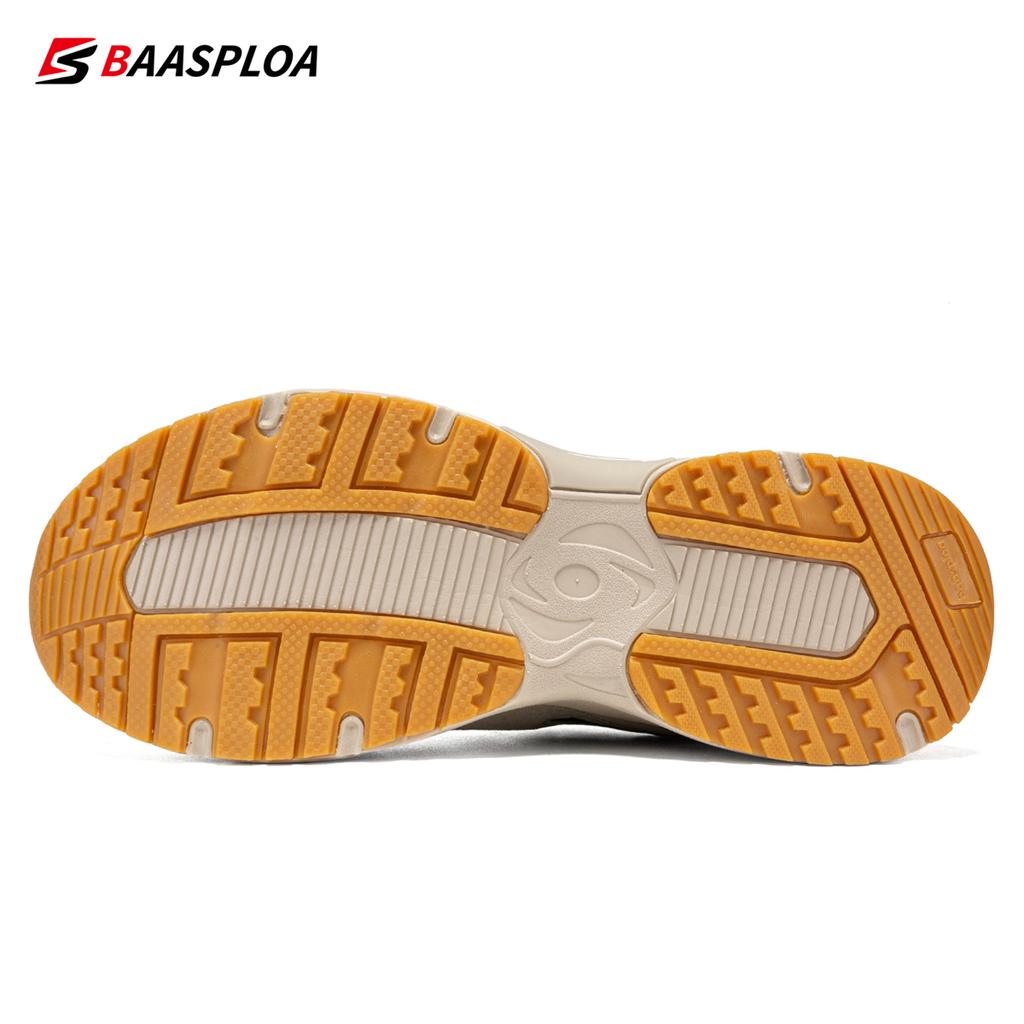 BAASPLOA Мужские дышащие кроссовки из кожи и сетки