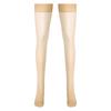 High Stockings Womens Glossy See-through Thin Shiny Solid Color Elastic Sheer Thigh High Socks