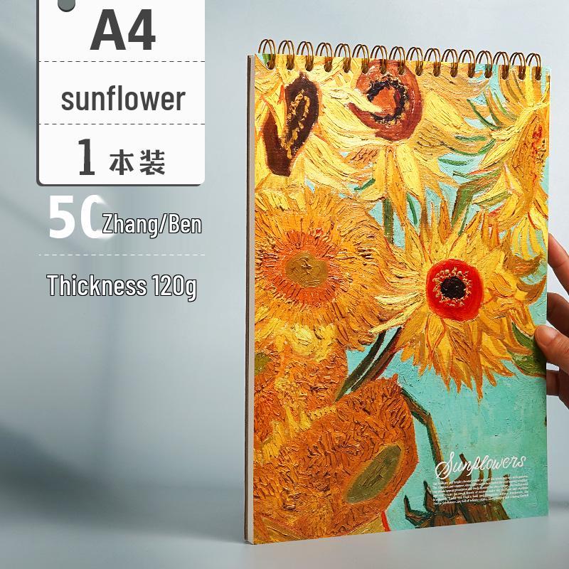 Portable A4 Sketchbook for Art Students - 16K/32K Sizes for Drawing & Sketching