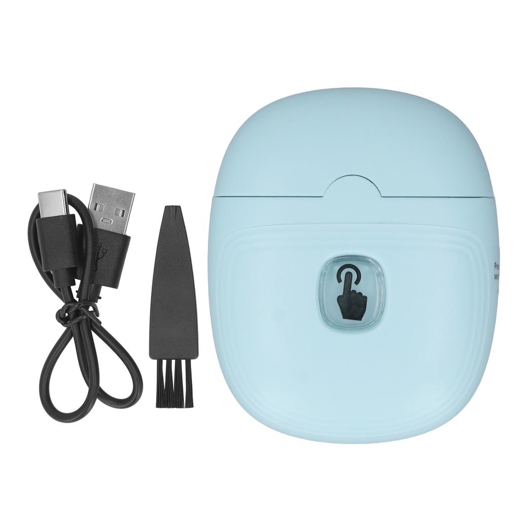 Electric Automatic Nail Clipper Rechargeable Intelligent Safety Nail Trimmer for Baby Adults White