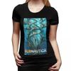 Игровая футболка Subnautica Below Zero для женщин с круглым вырезом Уличная одежда Футболки Женские футболки Короткая летняя одежда Топы